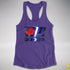 Distressed Leather Pride Exclamation Points Racerback Tank